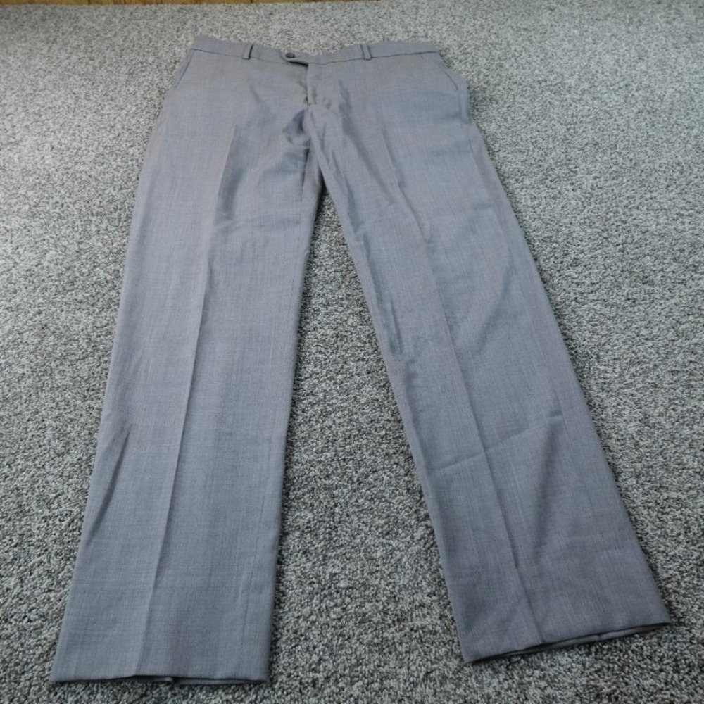 BALLIN Pants Mens 36X30 Gray Wool Chino Dress Trouser Flat Front Slacks Canada